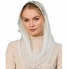 Soft Lace Headscarf Thin Bridal Face Covering Sophisticated Triangular Scarf  Religious Events