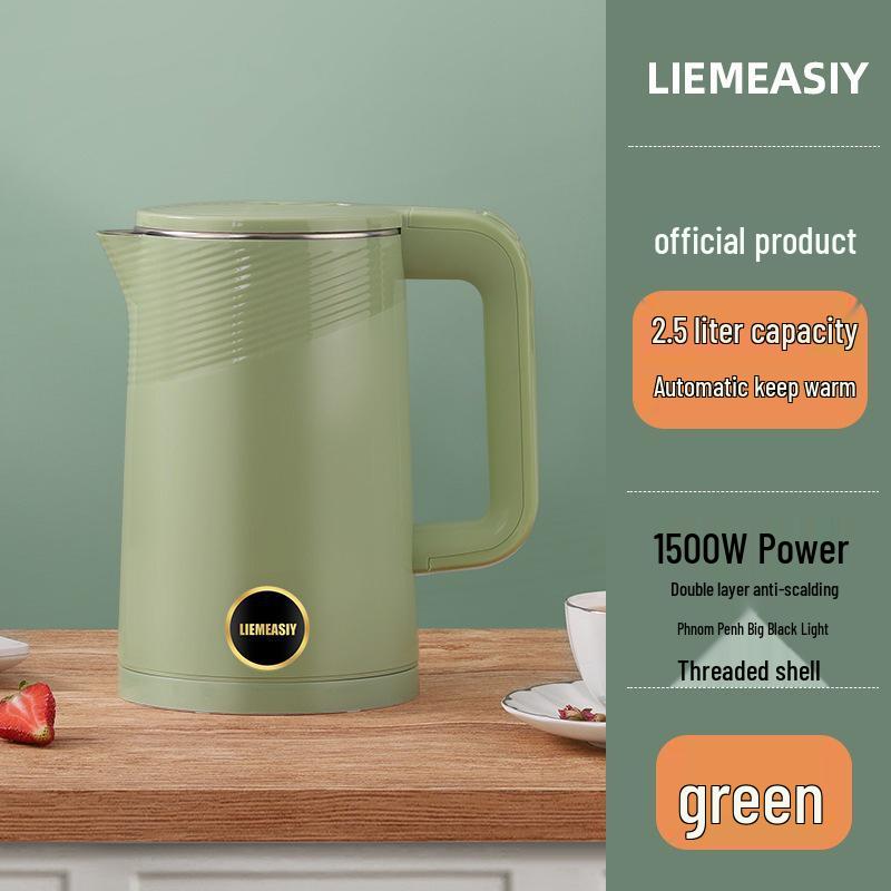 Compact Electric Kettle with Boiling & Insulation Features for Dorm or Home Use