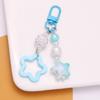 Sweet Gradient Pentagram Star Pendant Keychains Car Keyring Backpack Decoration