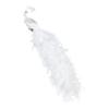 Simulation Peacock Bird Statue Glitter Clip On Artificial Feathered Peacock with Long Tail for Xmas Tree Holiday Home