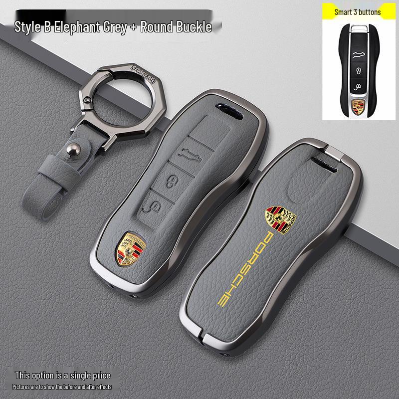 Porsche Model B Elephant Grey Key Case