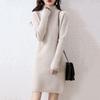 Autumn 2025 Slimming Layered Knit Sweater Dress - Mid-Length Petite Style