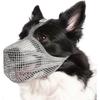 W 2 peças Focinheira para Cães, Malha Macia para Cães Pequenos, Médios e Grandes, Ajustável e Respirável para Mordiscar, Mastigar e Vasculhar, Permite Ofegar e Beber