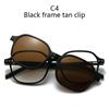 Magnetic Clip-On Sunglasses Polarized Light Filtering Night Vision Gogglee Clip-On Lens Lenses Irregular Frame Myopia Frames