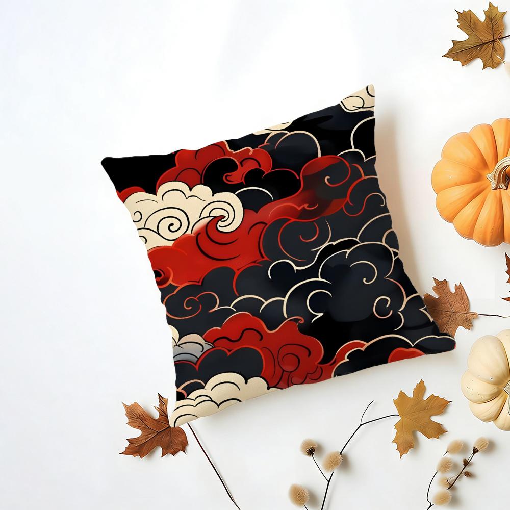 IINS Korean Style Background Pattern Ins Style Cushion Cover Washable Linen Pillowcase Soft for Daily Sofa Bed Home Room Decor