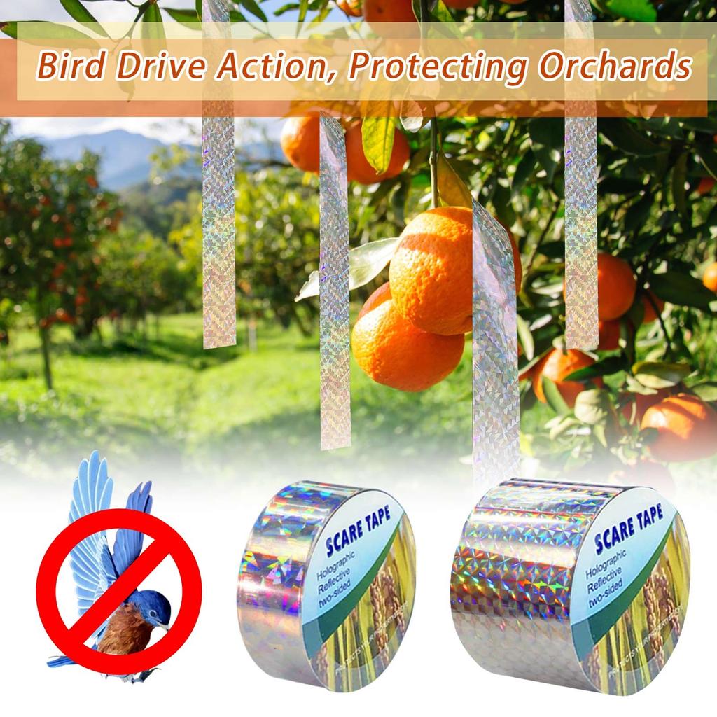 Colorful  Floral Square Bird Belt Balcony Orchard Bird Prevention Belt Bird Ribbon