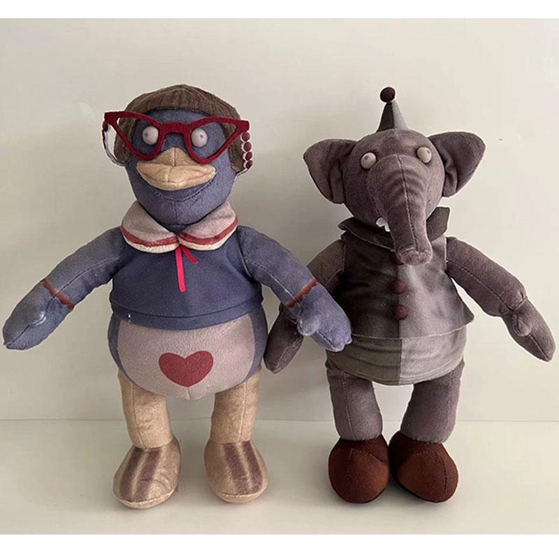 New Fnaf Dlc Mascot Plush Toy Set Elephant And Duck Game Figures