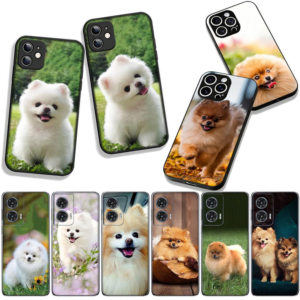 Phone Cover Pet Pomeranian Dog Casing for Samsung Galaxy S25 S24 S22 S23 FE Ultra Plus A56 A05 A06 A15 A16 A55 S7 Edge Case