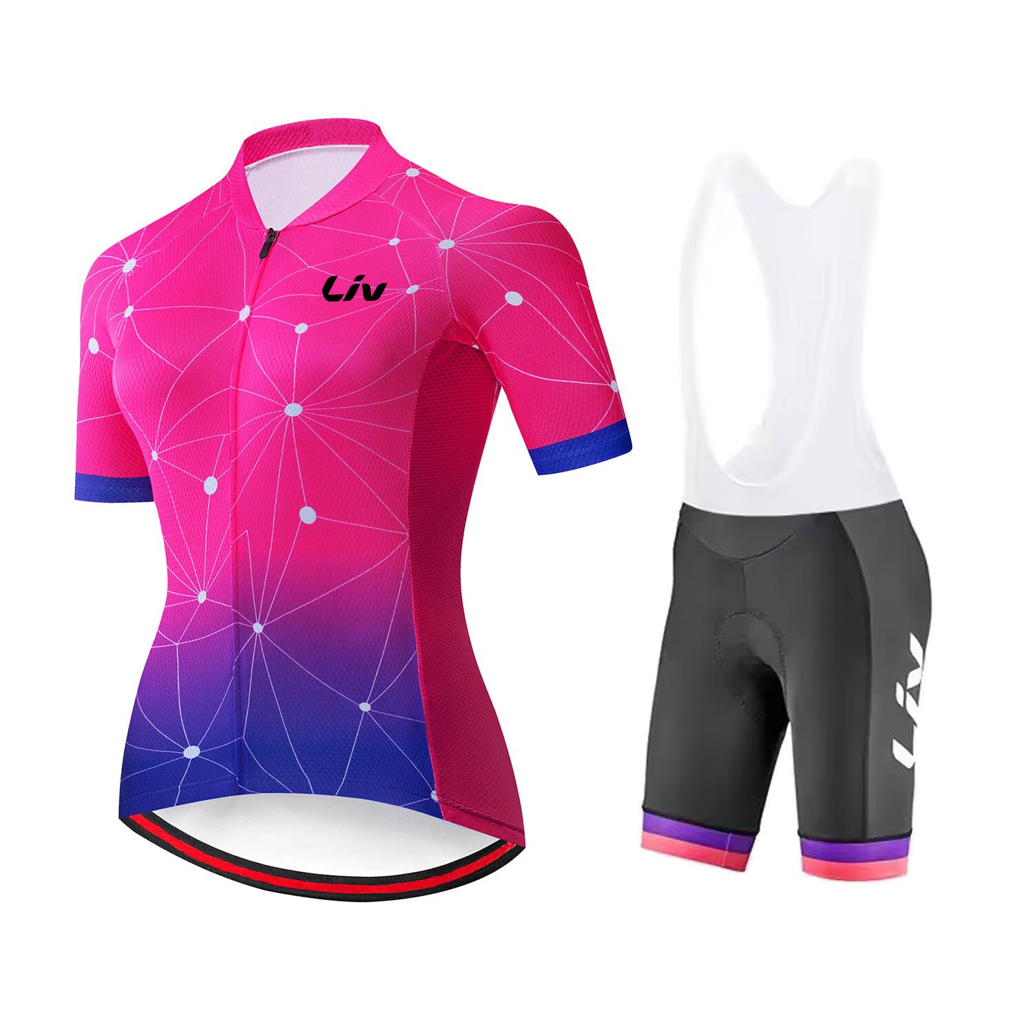 

Road Cycling Clothing Women s Summer Breathable 2026 Cycling Clothing Short Sleeved Quick Drying Sportswear Outdoor Cycling Bib Cycling Set XS