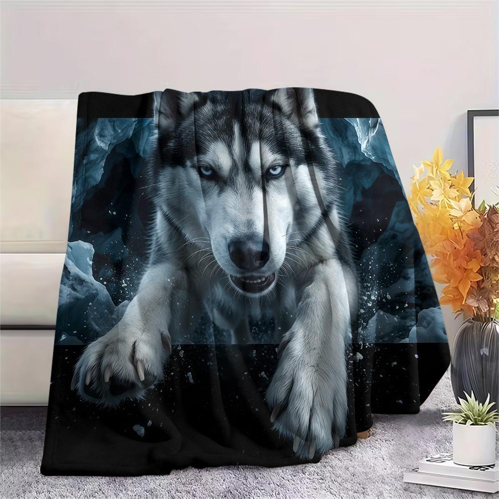 1PC 3D Flyout Print FlAannel Blanket, High quality Comfortable for All Seasons, Home Decor, Warmth and Comfort