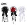 Dark Aesthetic Hair Barrettes Rose Bow Clip Lace Pearl Hairpin Lolita Gothic Bowknot Clips Hairpin for Women Bride Cosplay Party Wedding Birthday