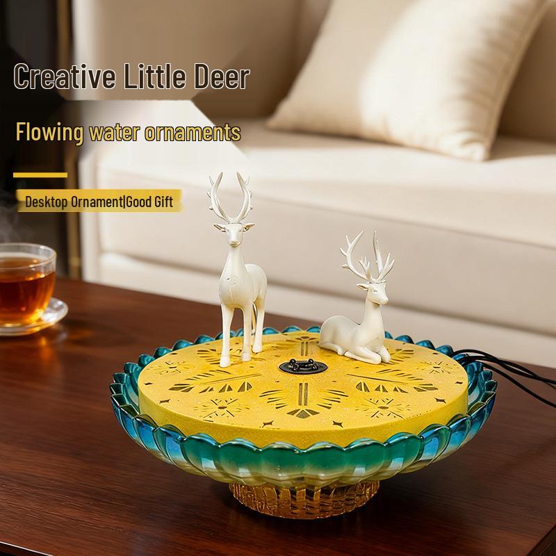 Cross-Border Flowing Water Wrought Iron Ornaments: Living Room and Office Decor, Ideal Housewarming Gift