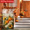 Thanksgiving Autumn Pumpkin Sunflower Garden Flag_2-28x40 Inch Outdoor Garden Flag Double-sided Home Decoration Courtyard Decoration Outdoor Decoratio