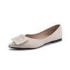 Single shoes women's fashion 2025 spring women's pointed soft sole not tired feet comfortable soft leather flats simple style mother shoes