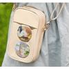[YUYAKESHI] Ita Bag, Transparent Show-Off Bag, Shoulder Bag, 3-Layer, with Radiation Protection Sheet, Smartphone Pouch, Touchscreen Pouch, Doll