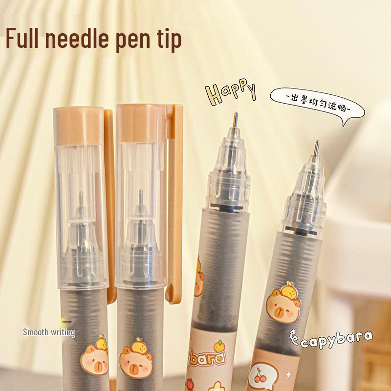 Capybara Gel Pen - Smooth, Quick-Drying Brush for Students