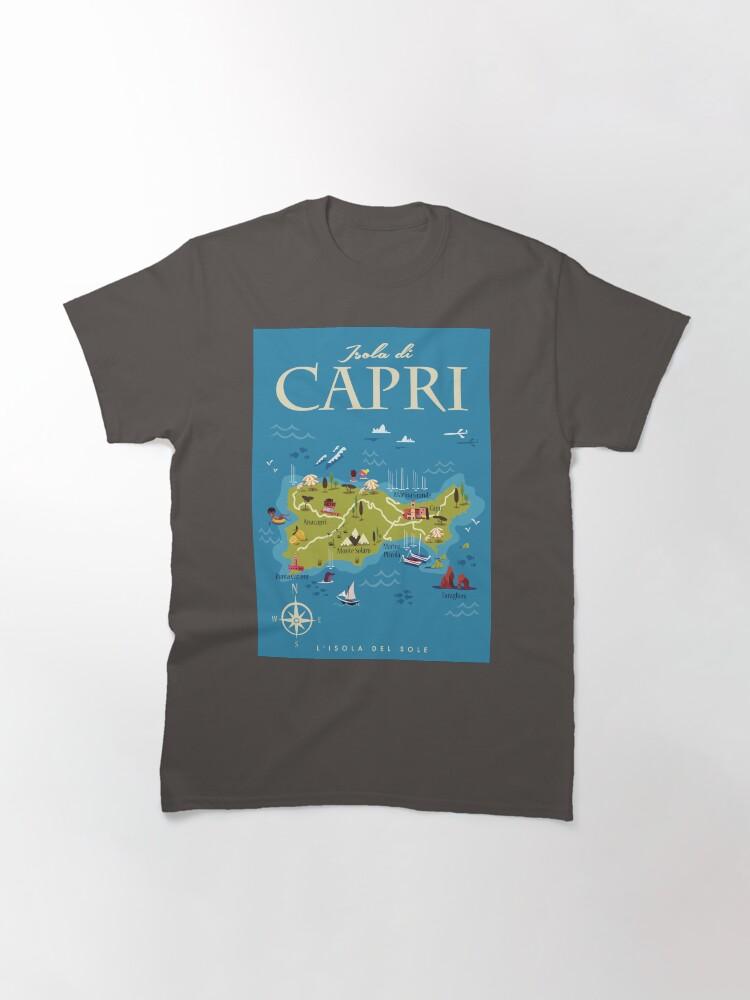 Peppino di Capri Capri map poster Classic T-Shirt