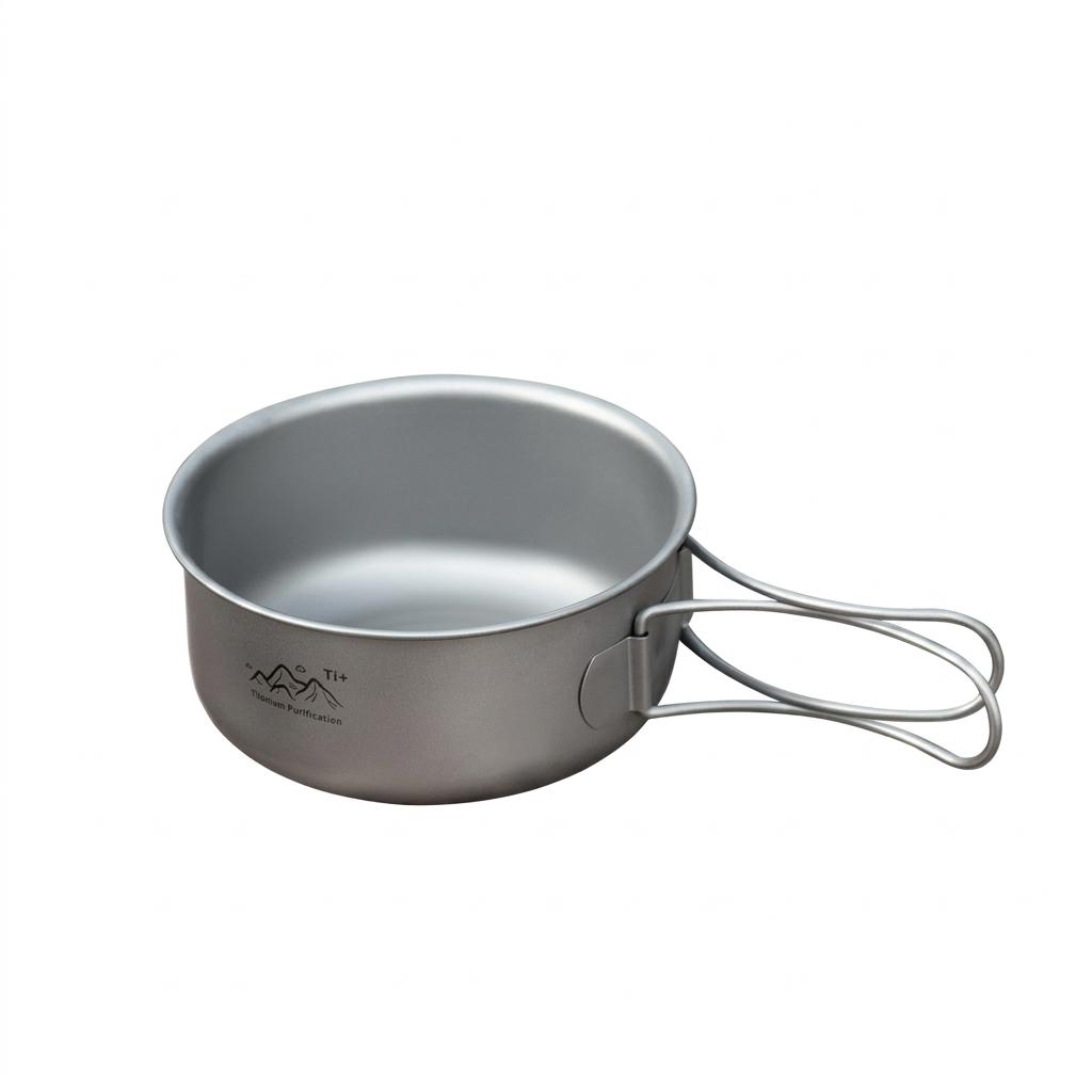 Titanium Alloy Folding Pot For Outdoor Camping Cookware Titanium Pot Multifunctional Outdoor Cooking Portable Cookware