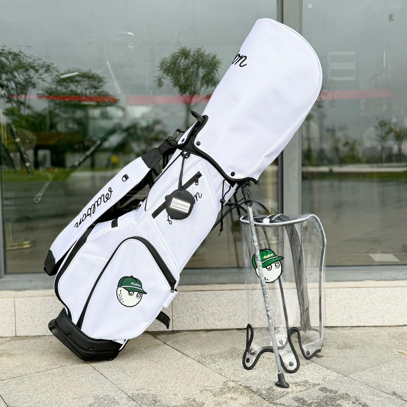 

Malbon Unisex Large Capacity Waterproof Lightweight Golf Stand Bag белый
