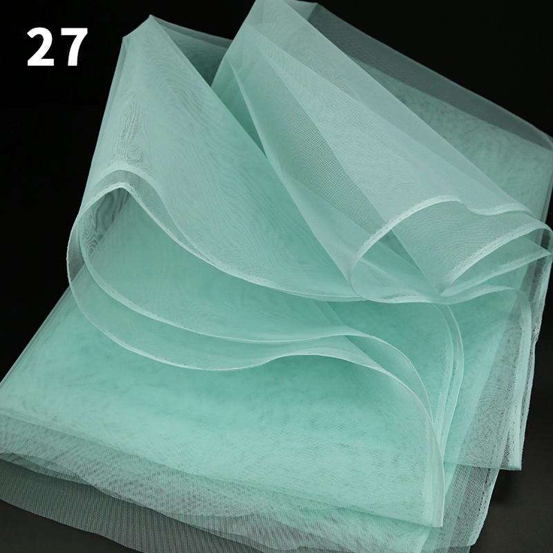 100x160cm Hard Tulle Mesh Fabric for DIY Wedding Dress Skirt Yarn Cloth Decoration Fabric by Per Meter Polyester Stiff Mesh New