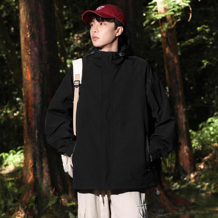 Single-layer Cotton Outdoor Sports Windbreaker & Three-proof Mountaineering Jacket