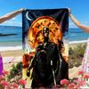 Toalha de Praia com Estampa do Batman, Toalha de Praia Versátil Leve Absorvente para Piscina Surf Yoga Banheiro, Perfeita para Presente de Aniversário Feriado