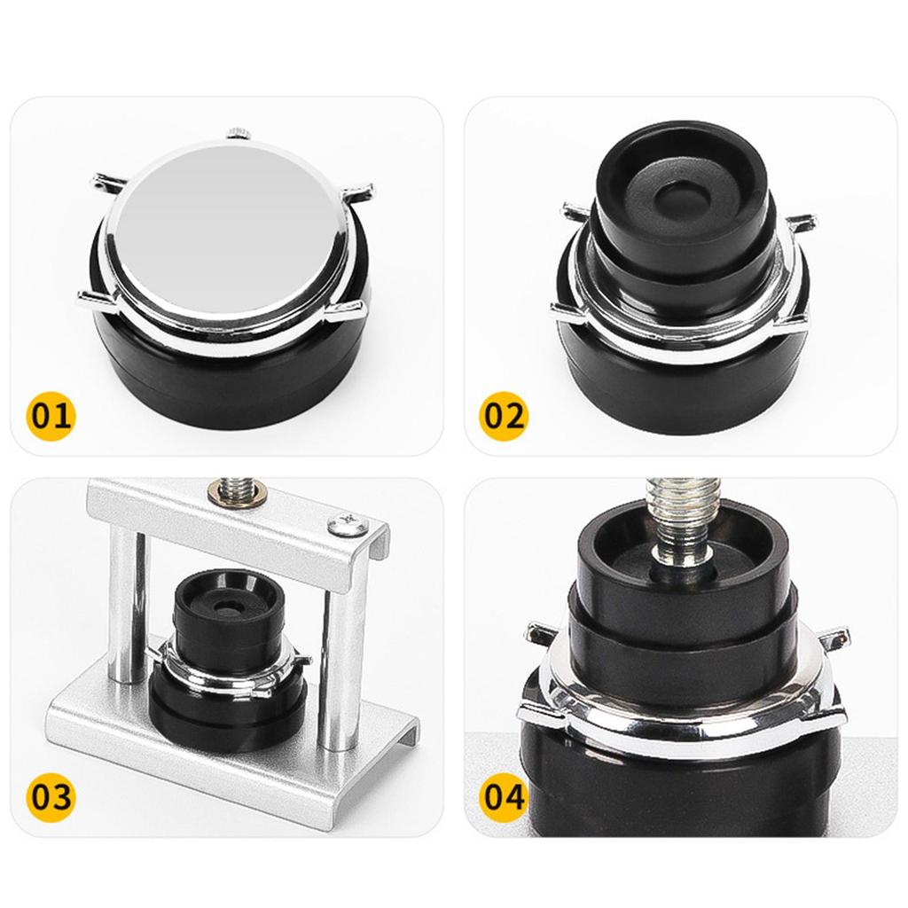 1 Watch Press Repair Tool Kit Back Case Closer Fitting Dies Watchmaker Metal Construction