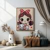 Haft diamentowy 5d z ramką dla dzieci kot diamond painting 20x30 oh art!
