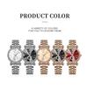 CRRJU Brand Luxury Fashion Original Ladies Watch Waterproof Ladies Watch Stainless Steel Diamond Watch Gift