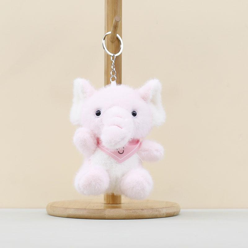 Plush Blue Elephant Toy With Pp Cotton Filling Soft Short Fur For Kids Idea Gift