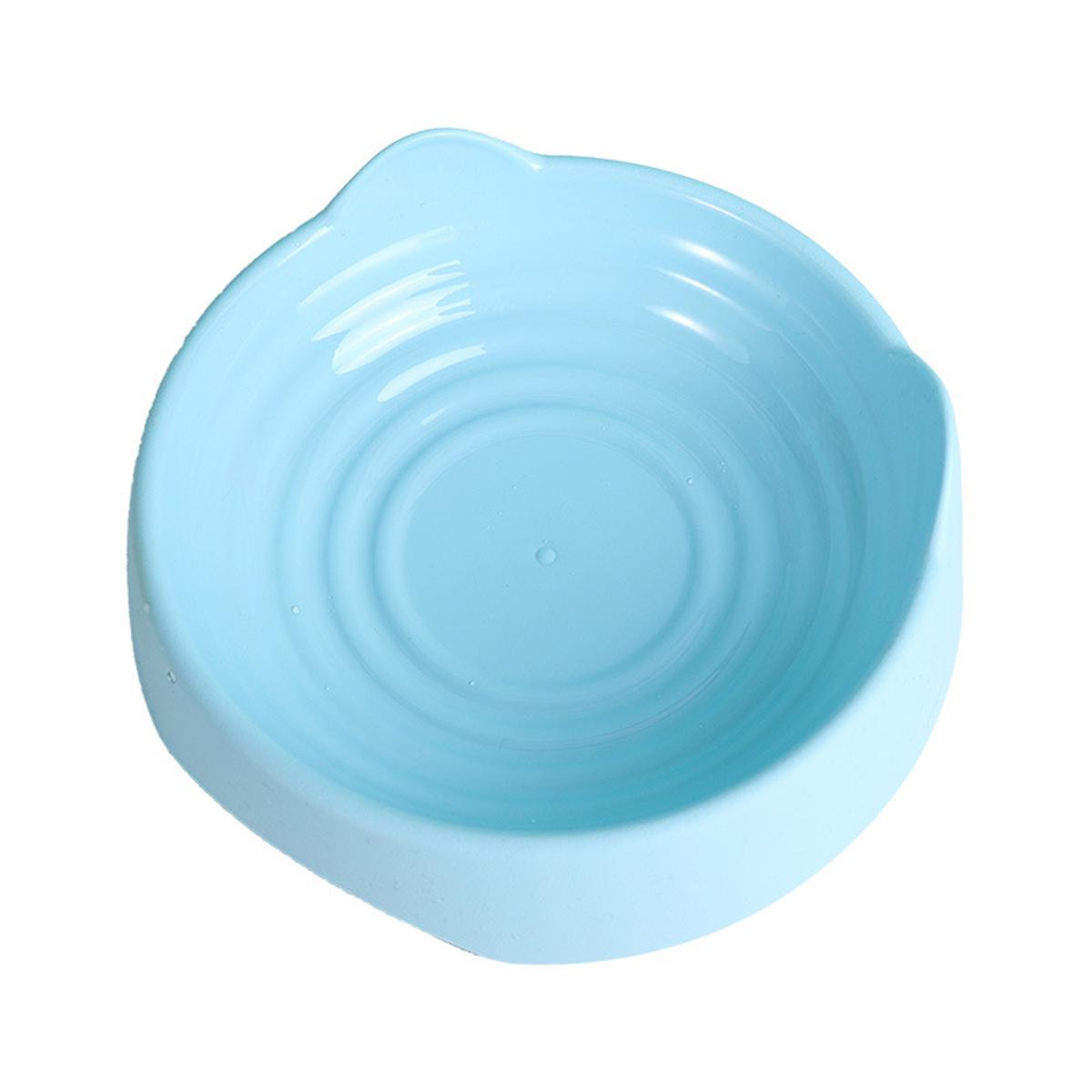 

Миска для кошек в мультяшной форме, ПП, многофункциональный диспенсер для пищевых продуктов, посуда, корм для кошек, товары для кошек S синий