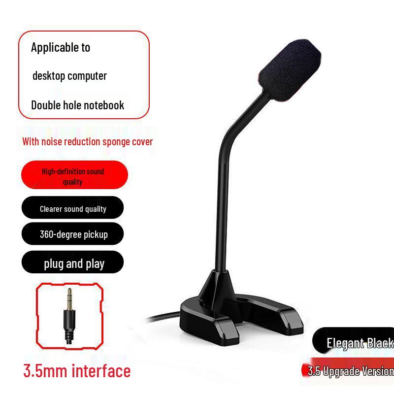 Desktop Condenser Microphone for Home, KTV, Recording, Teaching, and Live Broadcasts
