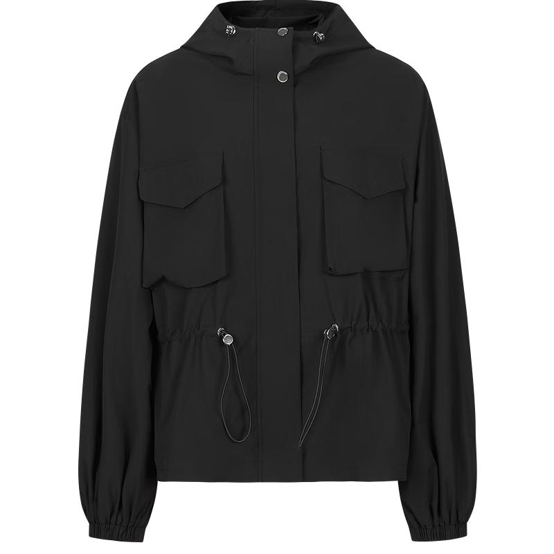 

Женский короткий тренч с капюшоном JIUZI ANNACO для улицы L