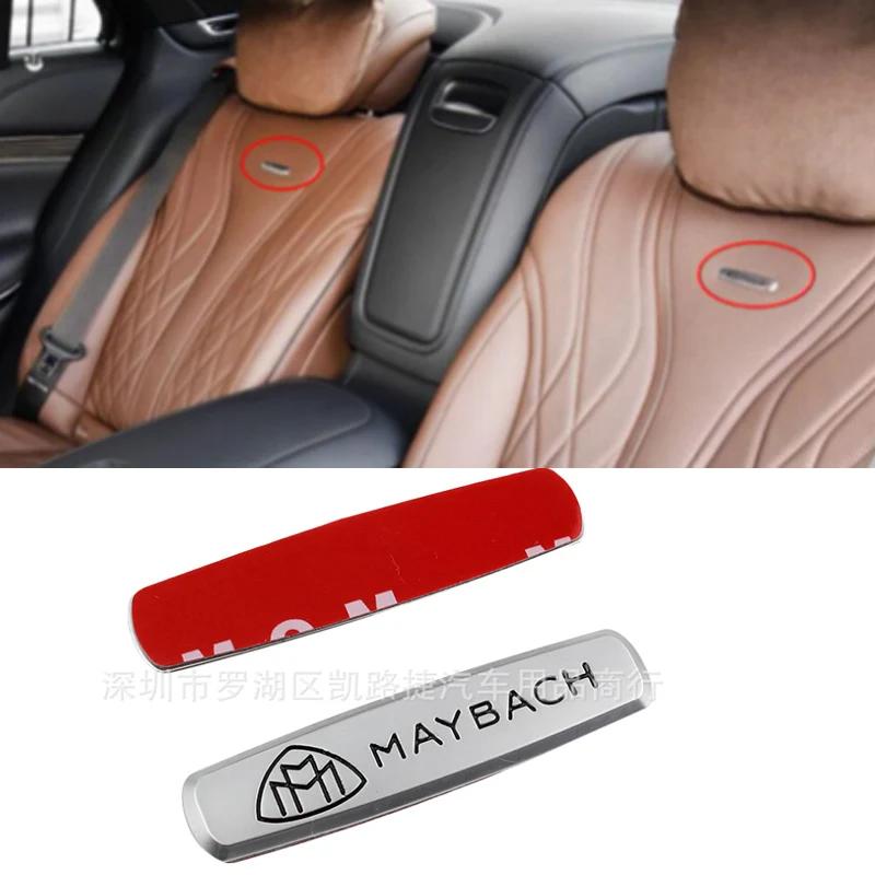 Car Wheel Cap Steering emblem Shell Sticker Chrome Emblem For Maybach Hood Lay Stand Logo S500 S600 V12 Side Fender Trunk Badge