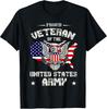 US Army Veteran T-Shirt with USA Flag Design - Proudly Honor Your Service