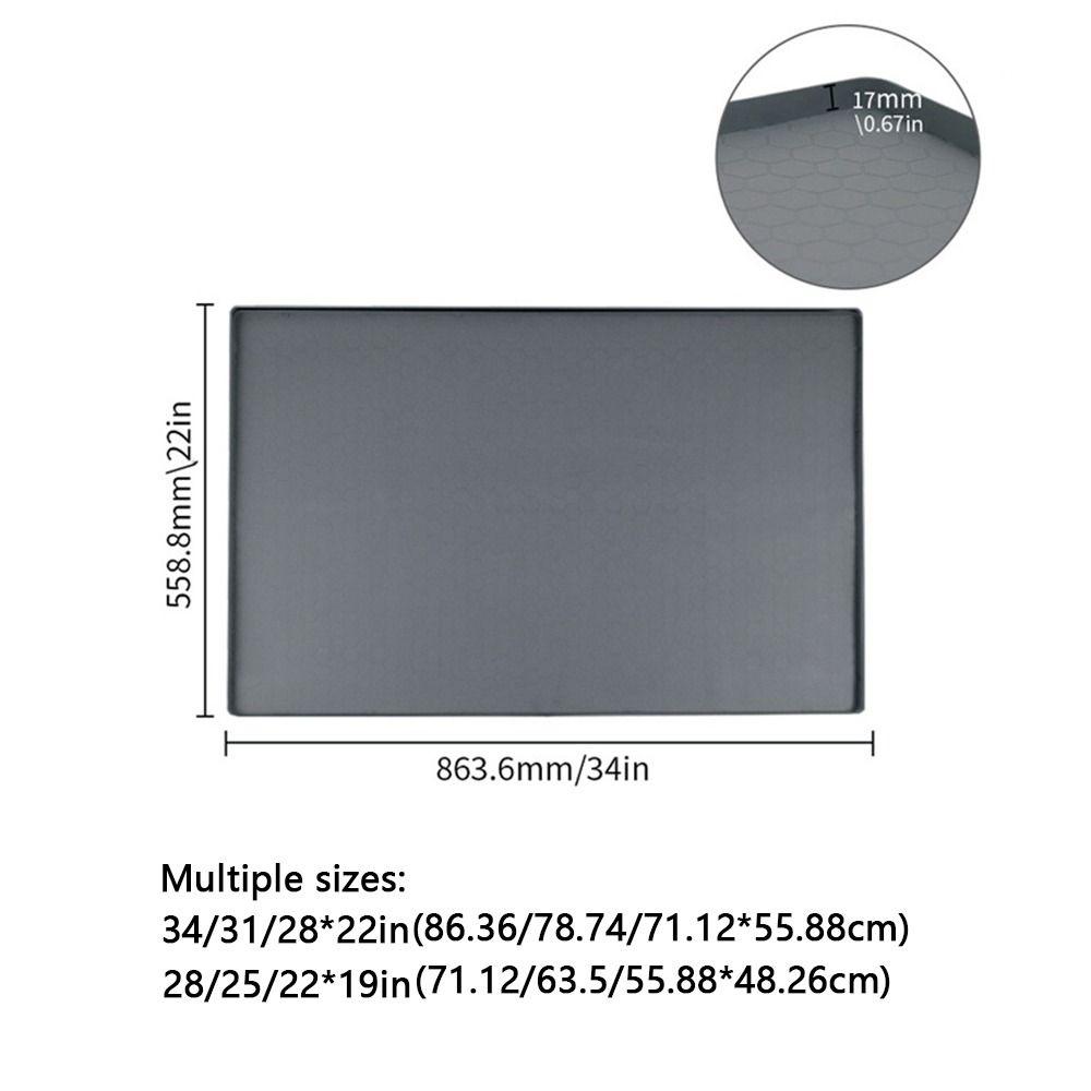 Easy To Clean Under Sink Mat Silicone Drip Proof Tray Square Drain Pad  Tableware