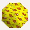 Rilakkuma,Yellow Automatic Folding Umbrella Simple 8 Rib Design, Bright Cartoon Pattern, Durable Iron Frame, Suitable For Travel, Outdoor, B