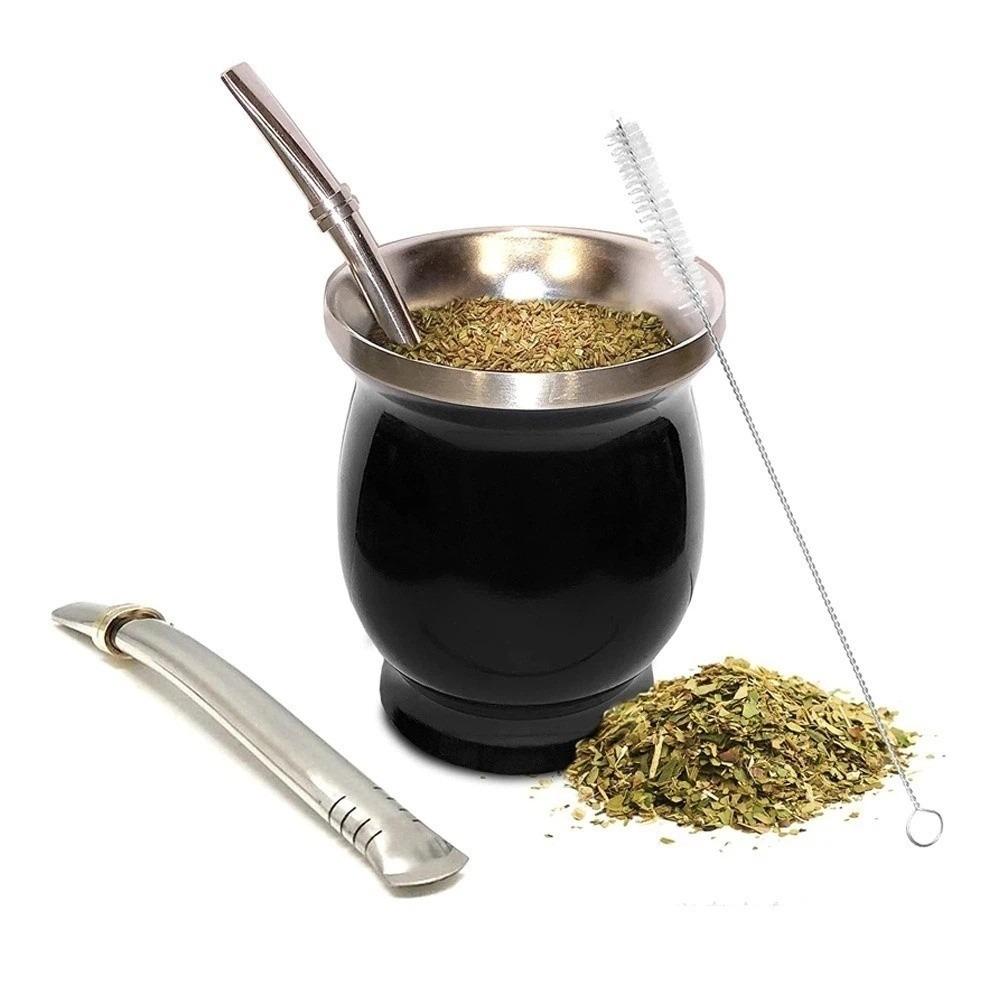 230 ML Yerba Mate Cup Double Wall Straw Cup Fashion Tea Cup Set  Coffee Drinking