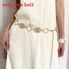 Cintura Boho Western con Borchie per Donna con Fibbia in Lega Accessori Stile Etnico