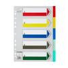 Tranbo A4 11-Hole Color Index Divider, 5-Page PP Folder