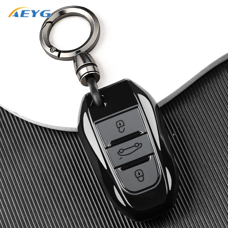 Car Remote Key Case Cover Shell Fob For Peugeot 308 408 508 2008 3008 4008 5008 For Citroen C4 C6 C3-Xr Keychain Accessories