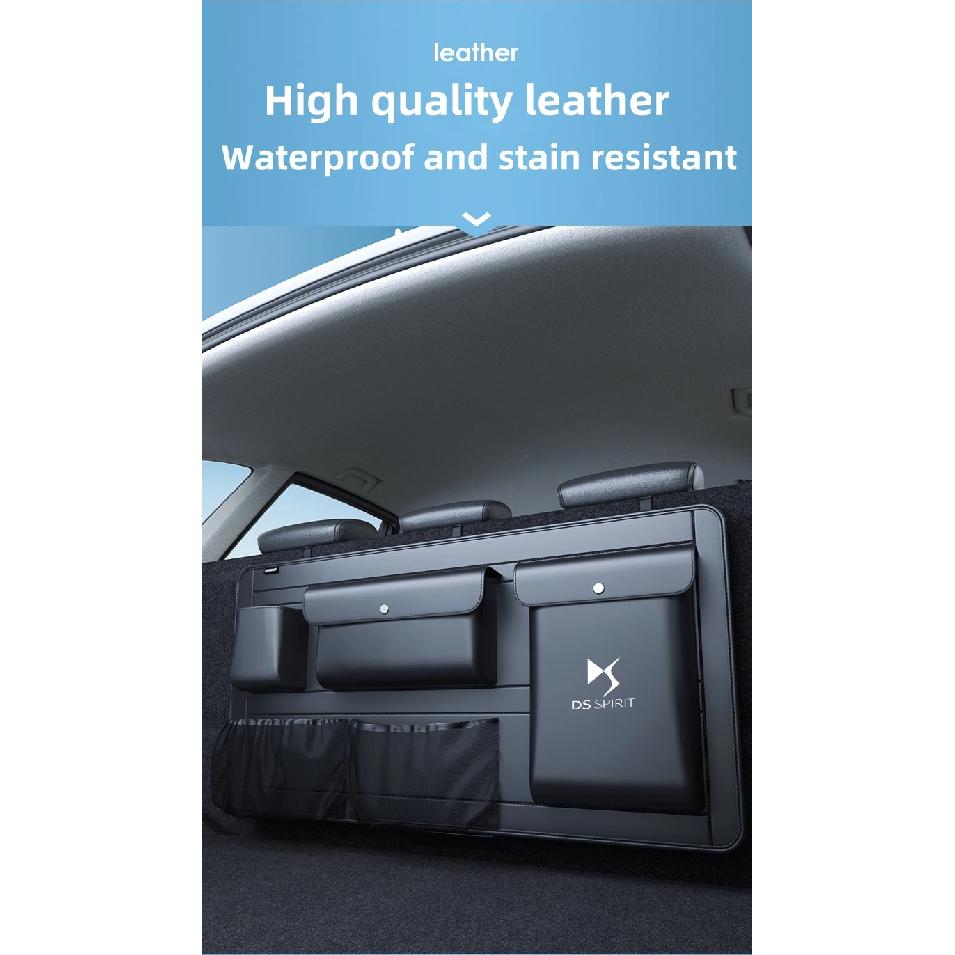 For DS SUV DS6 DS7 Car Trunk Storage Bag Multifunctional Rear Seat Hanging Bag Car Trunk Storage Box Auto Interior Accessory