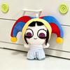 New 10cm Mini Pomnis Cotton Doll Cute Cartoon Pink Clown Printed Plush Pendant Fan Made Derivative Stuffed Toy Lovely Bag Toys