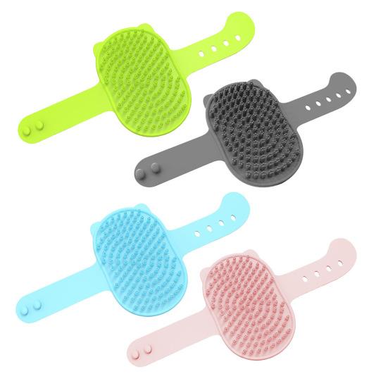 Dog Grooming Brush Pet Shampoo Bath Brush Soothing Massage Rubber Comb