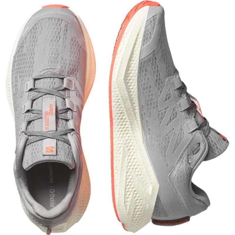 SALOMON AERO GLIDE 3 Breathable Support Low Top Running Shoes Men's Gray Sneakers 478106