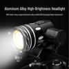 T6 USB Rechargeable Bicycle Headlight - High Beam & Warning Light for Night Cycling