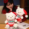 Cute Christmas Bear Plush Toy Cartoon Decoration Doll Girl Children Holiday Gift