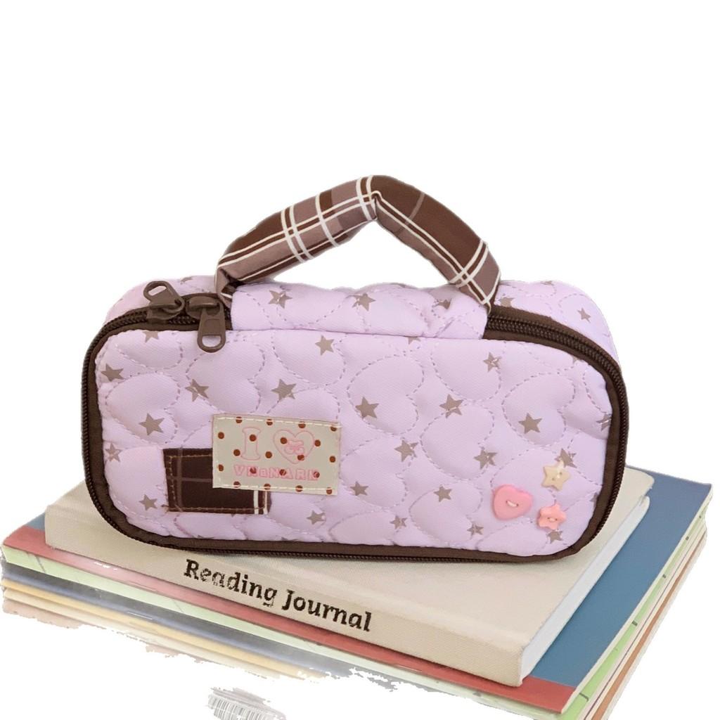 Korean Style Love Heart Pencil Bag With Fashion Design For High School And Middle School