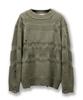 JUAN HOMME See Through Damaged Knit (Khaki Gray)