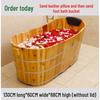 Wooden Adult Bathtub Bucket – Full Body Steaming Shower Basin